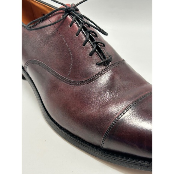 Allen Edmonds Park Avenue Mens 11.5 B Burgundy Leather Cap Toe Oxford 5875 main image 14
